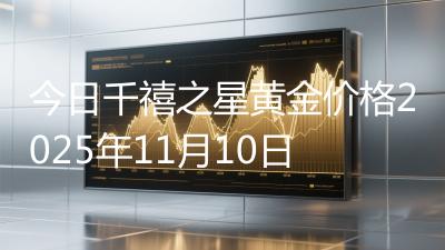 今日千禧之星黄金价格2025年11月10日