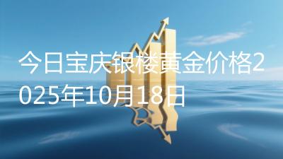 今日宝庆银楼黄金价格2025年10月18日