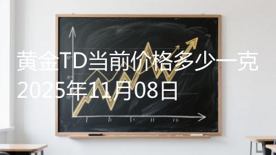 黄金TD当前价格多少一克2025年11月08日