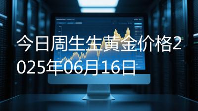 今日周生生黄金价格2025年06月16日