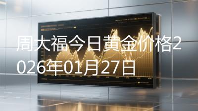周大福今日黄金价格2026年01月27日