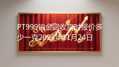 PT999铂金回收实时报价多少一克2025年11月24日