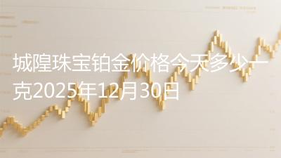 城隍珠宝铂金价格今天多少一克2025年12月30日