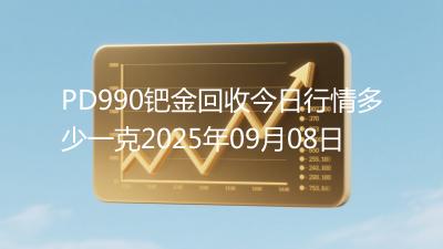 PD990钯金回收今日行情多少一克2025年09月08日
