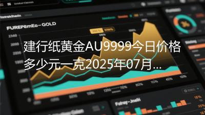 建行纸黄金AU9999今日价格多少元一克2025年07月05日