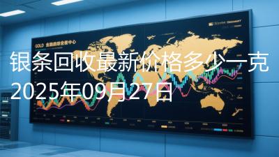 银条回收最新价格多少一克2025年09月27日