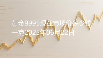 黄金9995现在市场价多少钱一克2025年06月22日