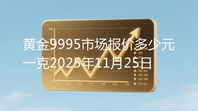 黄金9995市场报价多少元一克2025年11月25日