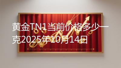 黄金TN1当前价格多少一克2025年10月14日