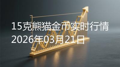 15克熊猫金币实时行情2026年03月21日