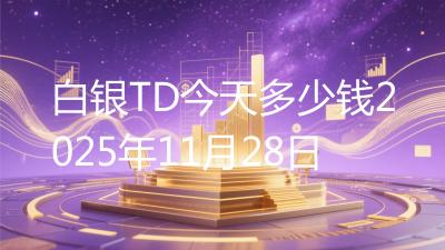 白银TD今天多少钱2025年11月28日
