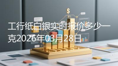 工行纸白银实时报价多少一克2026年03月28日