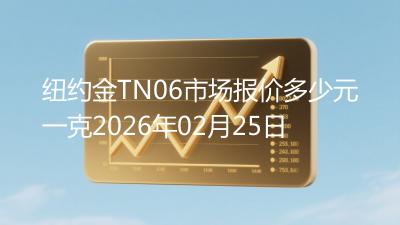 纽约金TN06市场报价多少元一克2026年02月25日