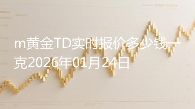 m黄金TD实时报价多少钱一克2026年01月24日