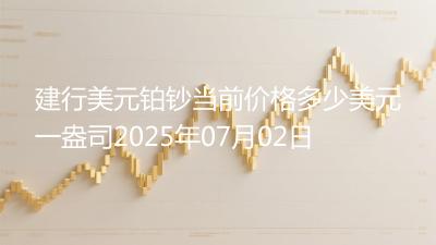 建行美元铂钞当前价格多少美元一盎司2025年07月02日