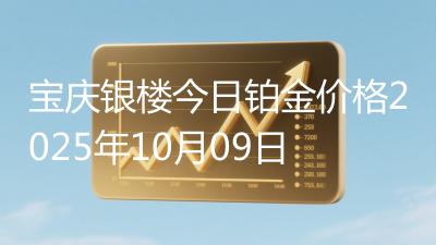 宝庆银楼今日铂金价格2025年10月09日