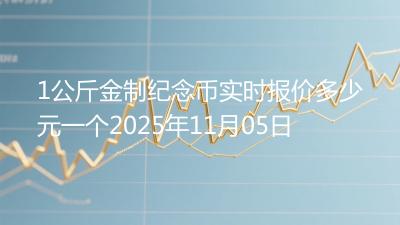 1公斤金制纪念币实时报价多少元一个2025年11月05日
