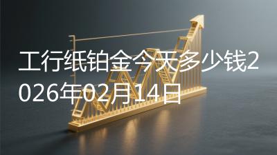 工行纸铂金今天多少钱2026年02月14日