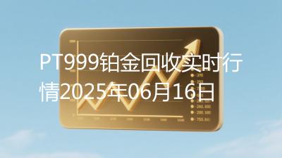 PT999铂金回收实时行情2025年06月16日