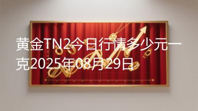黄金TN2今日行情多少元一克2025年08月29日
