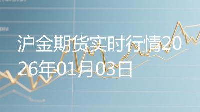 沪金期货实时行情2026年01月03日
