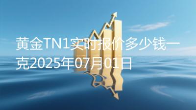 黄金TN1实时报价多少钱一克2025年07月01日