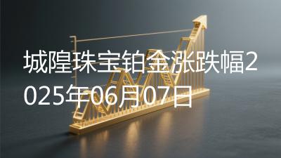 城隍珠宝铂金涨跌幅2025年06月07日