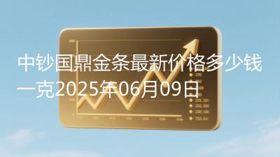 中钞国鼎金条最新价格多少钱一克2025年06月09日