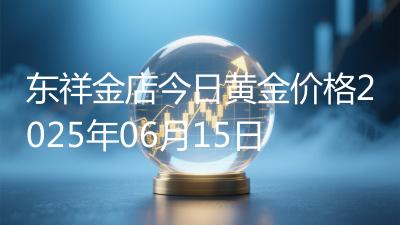 东祥金店今日黄金价格2025年06月15日