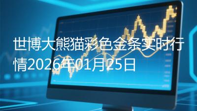 世博大熊猫彩色金条实时行情2026年01月25日