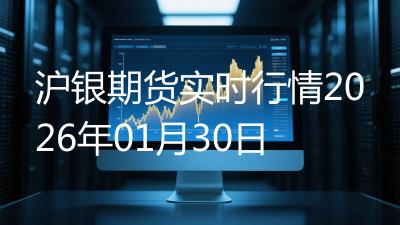 沪银期货实时行情2026年01月30日