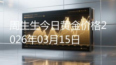 周生生今日黄金价格2026年03月15日