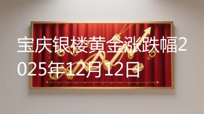 宝庆银楼黄金涨跌幅2025年12月12日
