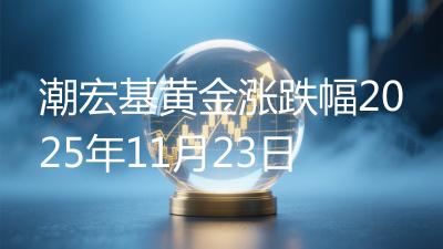 潮宏基黄金涨跌幅2025年11月23日