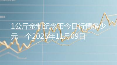 1公斤金制纪念币今日行情多少元一个2025年11月09日