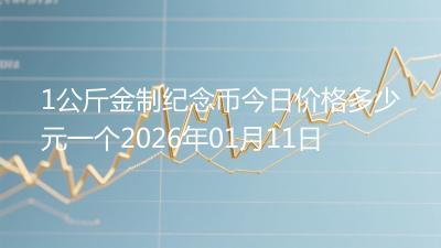 1公斤金制纪念币今日价格多少元一个2026年01月11日