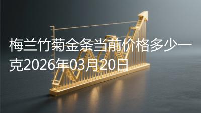 梅兰竹菊金条当前价格多少一克2026年03月20日