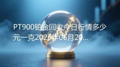 PT900铂金回收今日行情多少元一克2025年06月20日