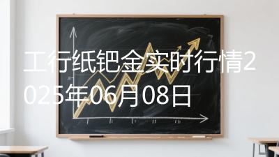 工行纸钯金实时行情2025年06月08日