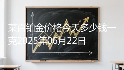 菜百铂金价格今天多少钱一克2025年06月22日