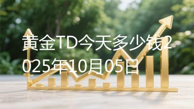黄金TD今天多少钱2025年10月05日