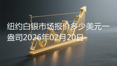 纽约白银市场报价多少美元一盎司2026年02月20日