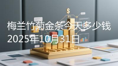 梅兰竹菊金条今天多少钱2025年10月31日