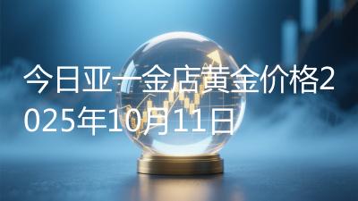 今日亚一金店黄金价格2025年10月11日