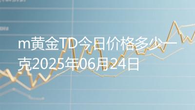 m黄金TD今日价格多少一克2025年06月24日