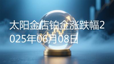 太阳金店铂金涨跌幅2025年06月08日