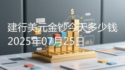 建行美元金钞今天多少钱2025年07月25日