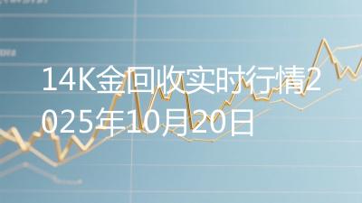 14K金回收实时行情2025年10月20日