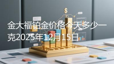 金大福铂金价格今天多少一克2025年12月15日