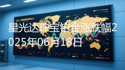 星光达珠宝铂金涨跌幅2025年06月18日